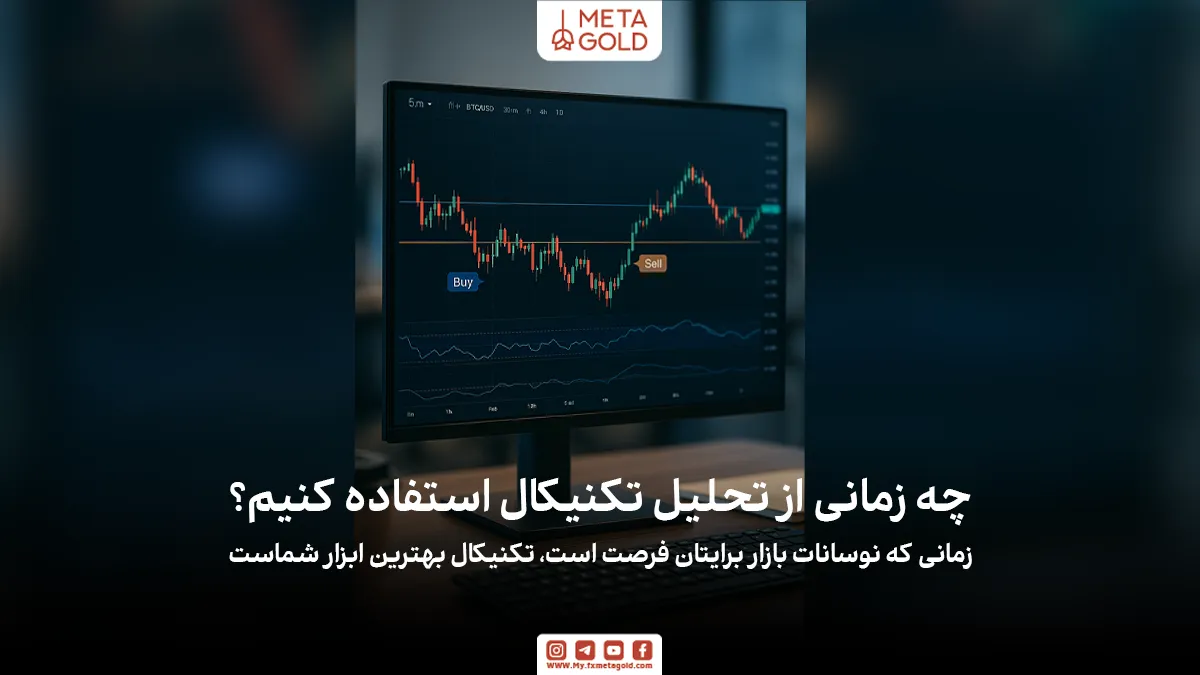 تحلیل تکنیکال زمانی کاربرد دارد که تمرکز معامله‌گر بر نوسانات قیمت در بازه‌های زمانی کوتاه باشد. این نوع تحلیل ابزار مؤثری برای تعیین زمان ورود یا خروج از بازار در معاملات کوتاه‌مدت، نوسانی یا روزانه است.