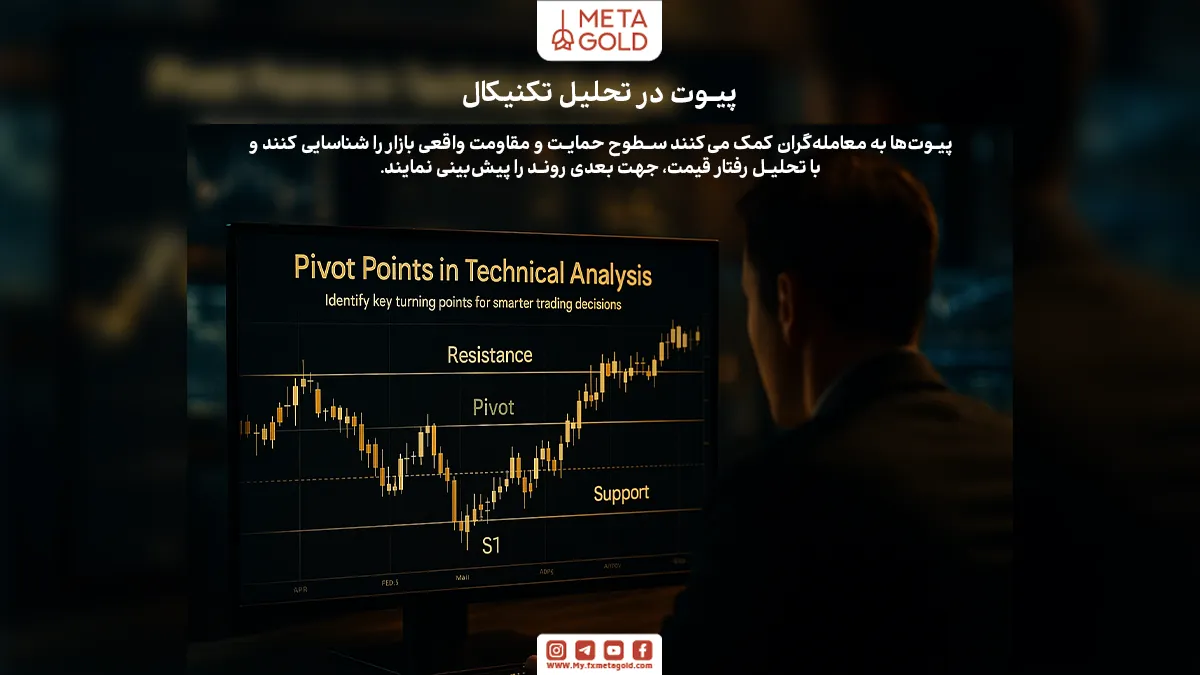 پیوت‌ها نقاطی هستند که می‌توانند تغییر جهت قیمت را نشان دهند و به معامله‌گران کمک می‌کنند تا سطوح حمایت و مقاومت را بهتر تشخیص دهند.