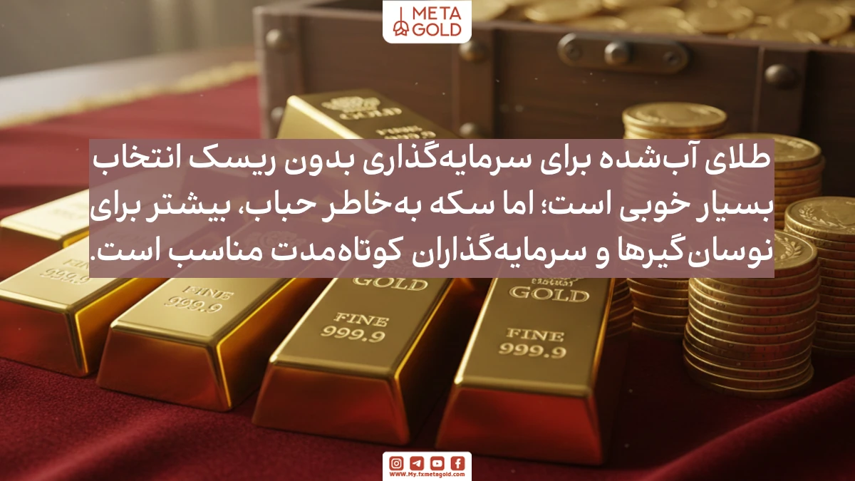 مقایسه فاکتورهای کلیدی سرمایه گذاری در طلا یا سکه